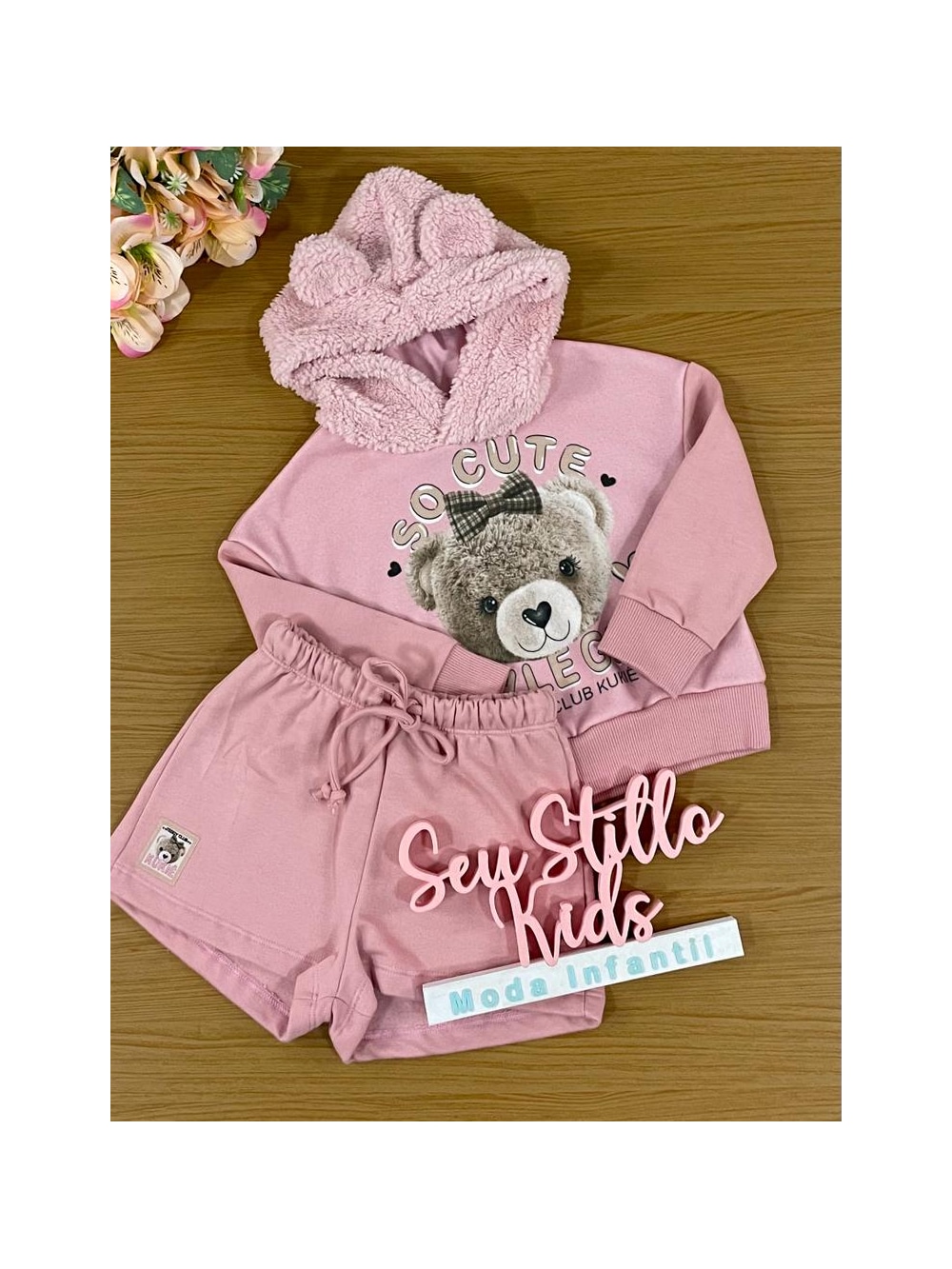 Conjunto Infantil de Teddy. ( 1 ou 2 anos )