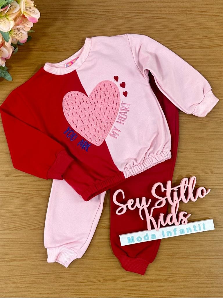 Moda love hot sale inverno infantil