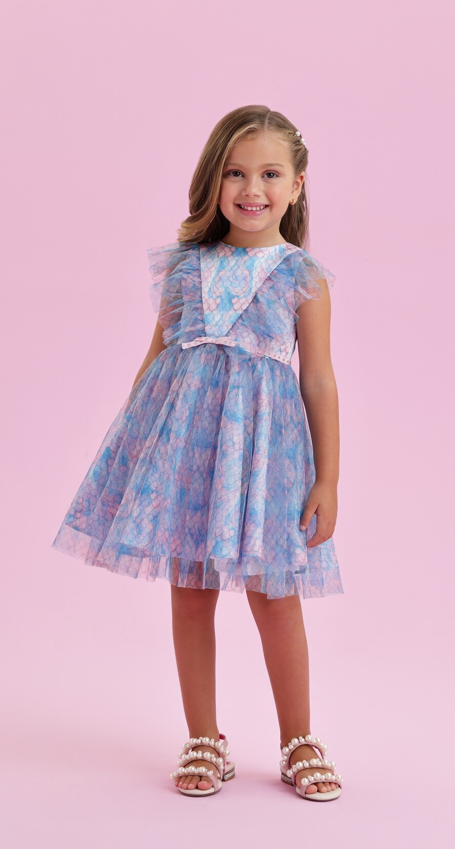 Vestido festa best sale infantil sereia