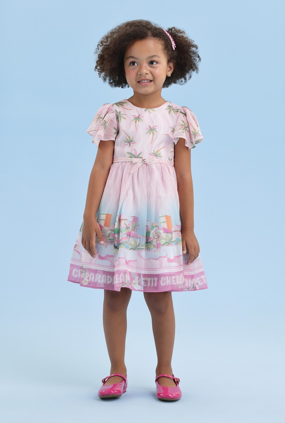 Vestido infantil hot sale festa tropical